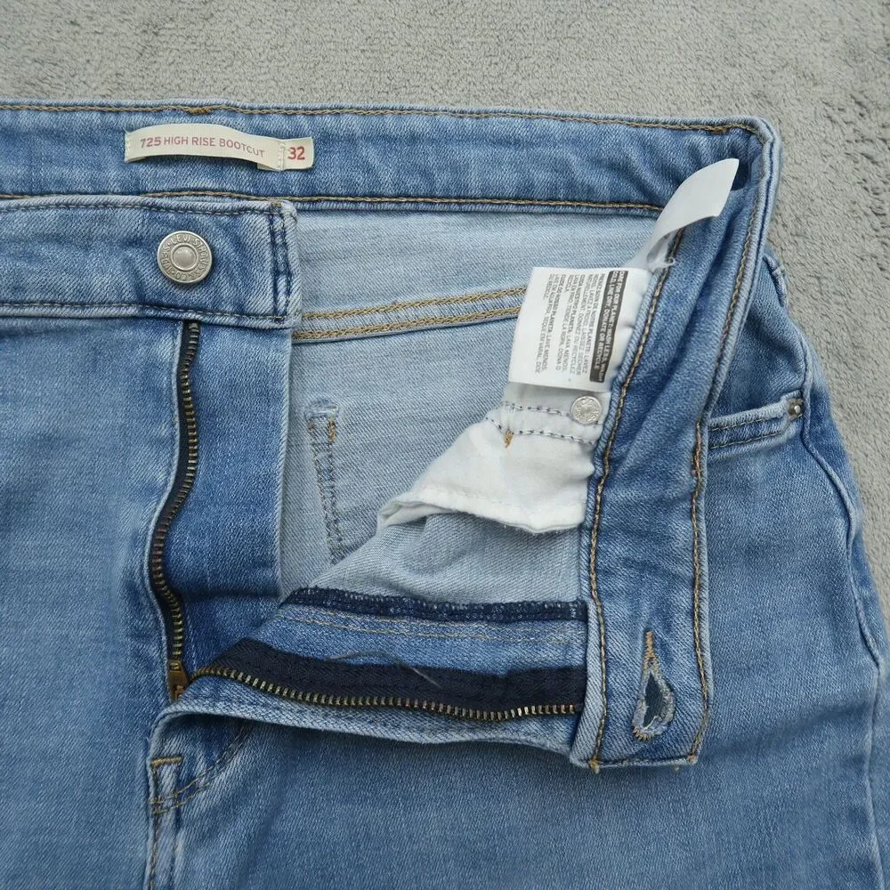 Levi's 725 Jeans Women's Size 32 Blue High-Rise Bootcut Denim 29